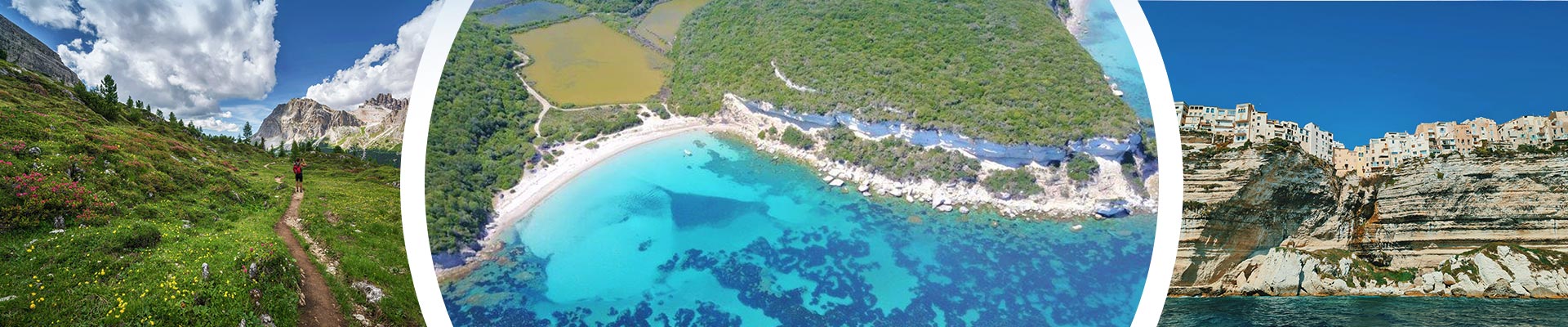 Camping Córcega junto al mar