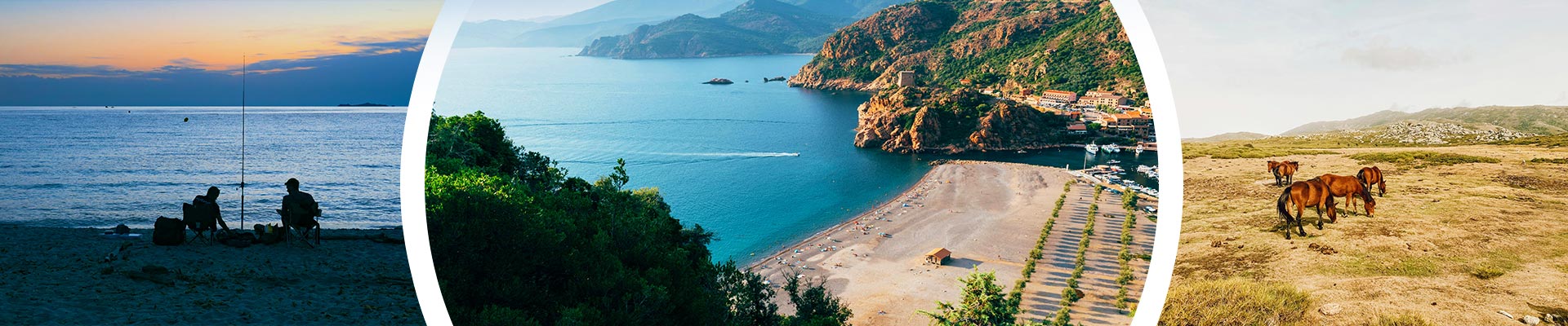 Camping en la costa de Alta Córcega